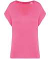 NS312 Native Spirit Ladies Oversized V Neck T-Shirt Candy Rose colour image